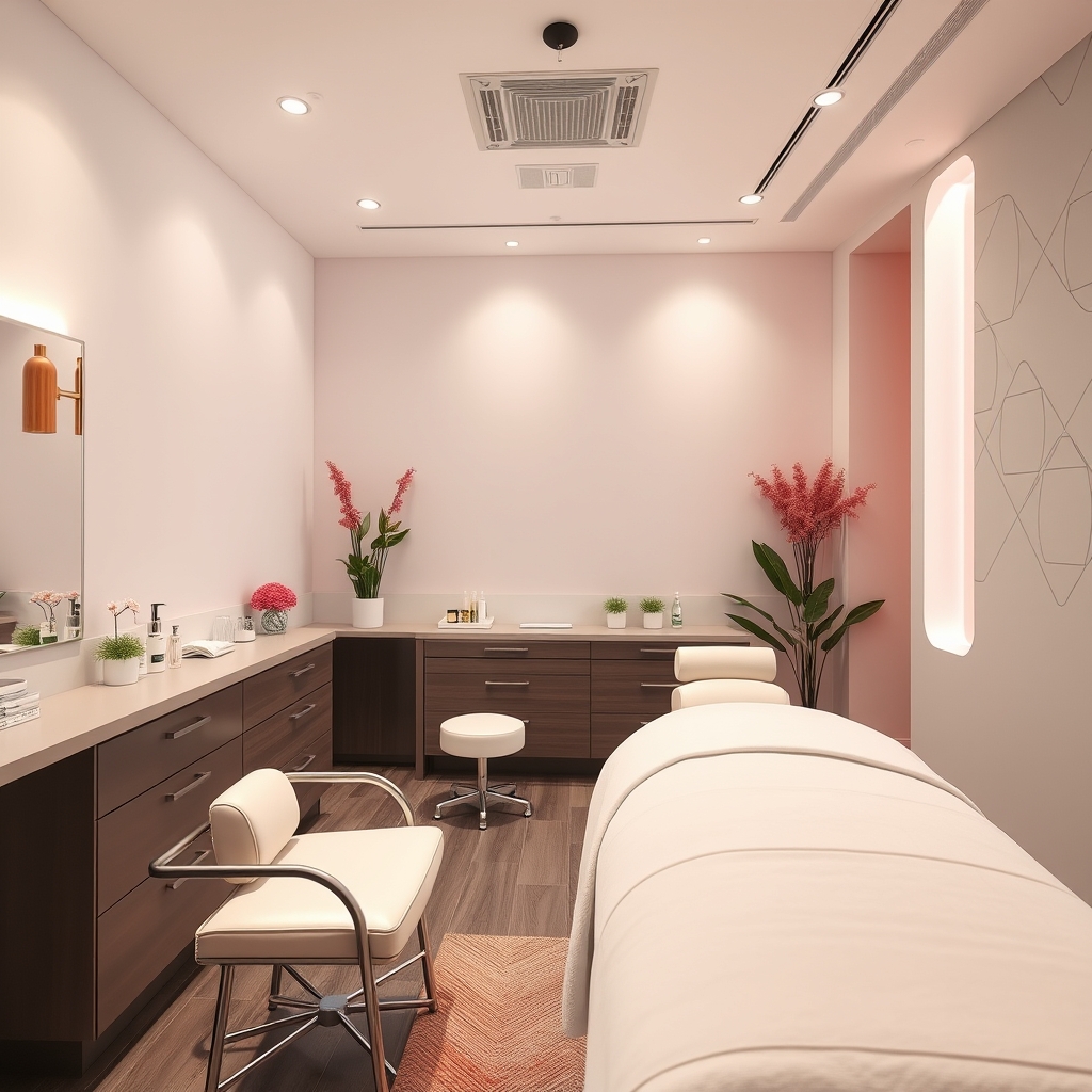 Abstract spa and beauty artwork in soft light